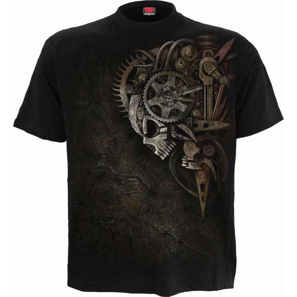 Spiral - DIESEL PUNK Herren T-Shirt - Schwarz